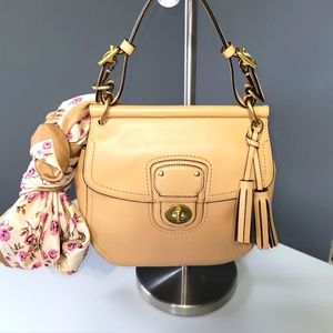 COACH WILLIS LEATHER HANDBAG SATCHEL